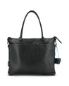 Gabs - Verwandelbare flache Tasche mit Ledertaschen, Größe M, Bull Black