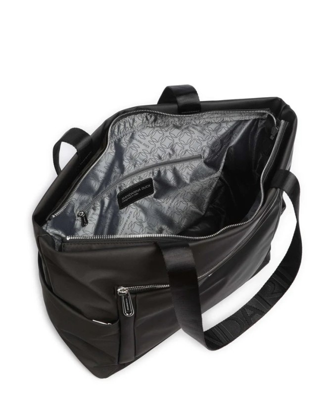  Mandarina Duck - Borsa Shopper con Tasca Frontale in Nylon