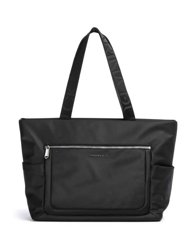 Mandarina Duck - Borsa Shopper con Tasca Frontale in Nylon