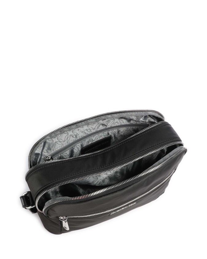  Mandarina Duck - Borsa a Tracolla con Doppia Zip e Tasche