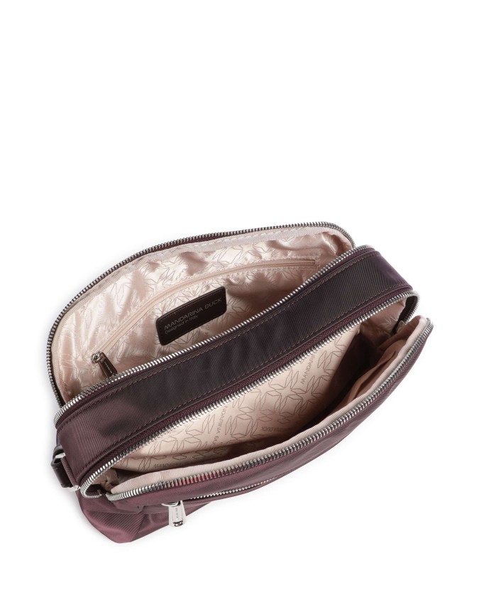  Mandarina Duck - Borsa a Tracolla con Doppia Zip e Tasche