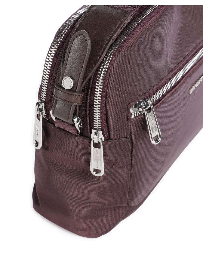  Mandarina Duck - Borsa a Tracolla con Doppia Zip e Tasche