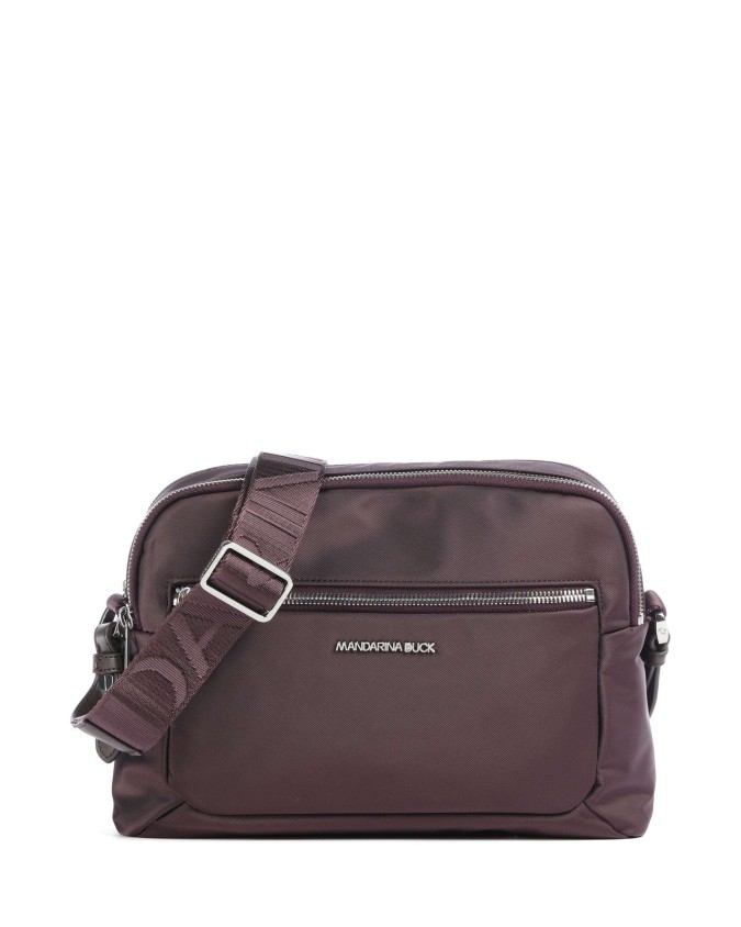  Mandarina Duck - Borsa a Tracolla con Doppia Zip e Tasche