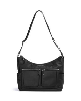  Mandarina Duck - Borsa Hobo con Doppia Tasca Frontale in Nylon