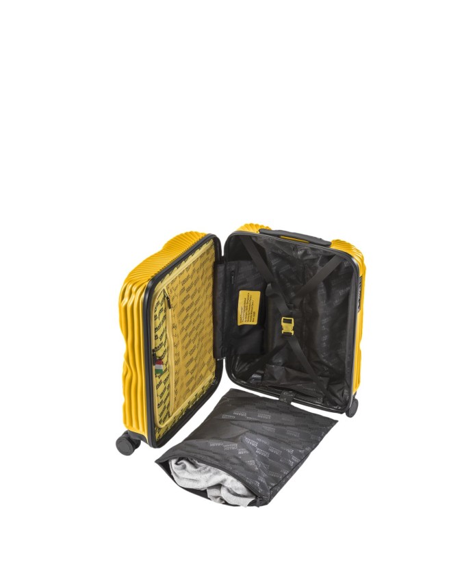  Crash Baggage - Trolley cabina small in policarbonato striato