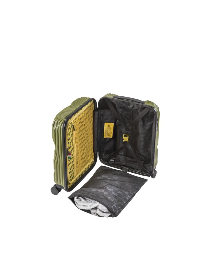  Crash Baggage - Trolley cabina small in policarbonato striato