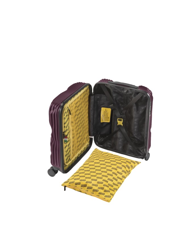  Crash Baggage - Trolley cabina small in policarbonato striato