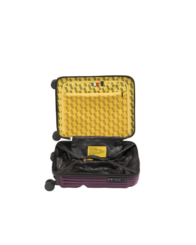  Crash Baggage - Trolley cabina small in policarbonato striato