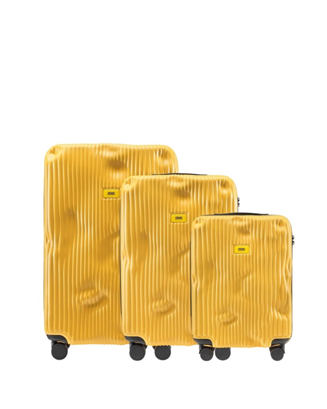  Crash Baggage - Set di 3 valigie in policarbonato S/M/L Stripe