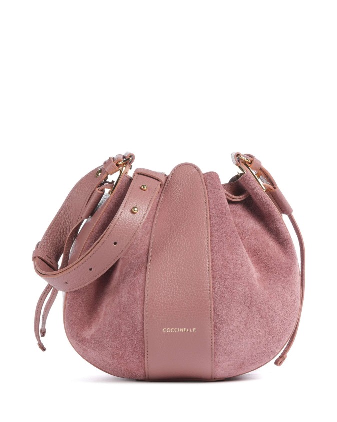  Coccinelle - Borsa a Secchiello in Pelle e Camoscio Boom