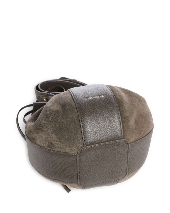  Coccinelle - Borsa a Secchiello in Pelle e Camoscio Boom