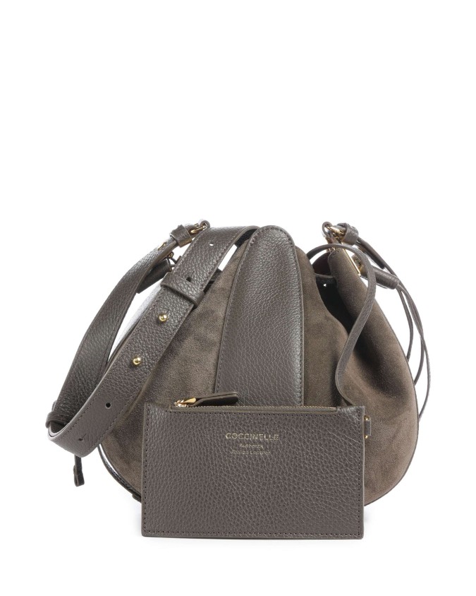  Coccinelle - Borsa a Secchiello in Pelle e Camoscio Boom