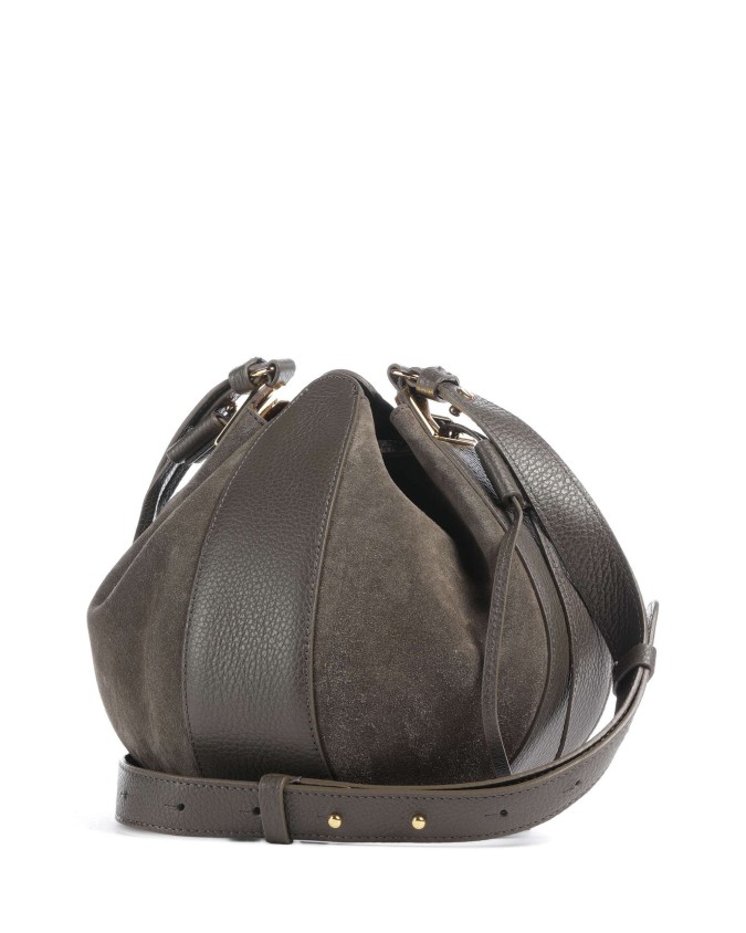  Coccinelle - Borsa a Secchiello in Pelle e Camoscio Boom