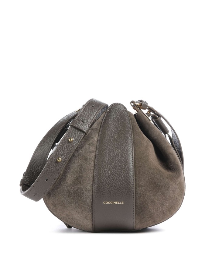 Coccinelle - Borsa a Secchiello in Pelle e Camoscio Boom