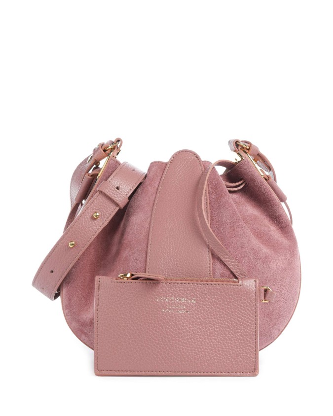  Coccinelle - Borsa a Secchiello in Pelle e Camoscio Boom