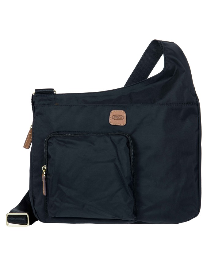  Bric's - Borsa a Tracolla in Nylon con Tasca Frontale Hipster