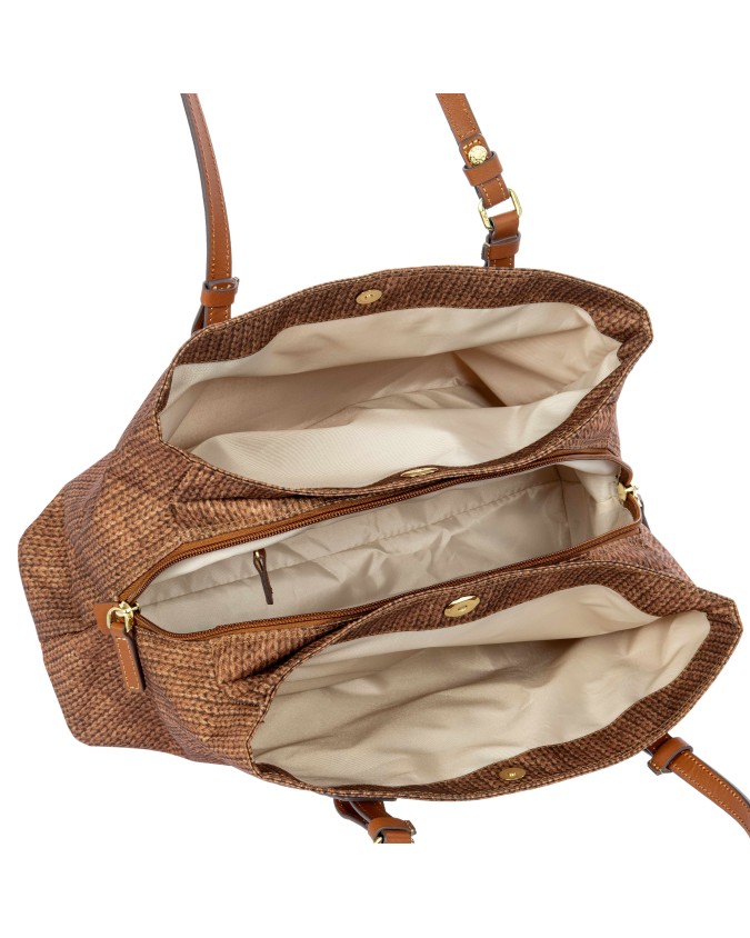  Bric's - Borsa a Spalla Tre Scomparti in Nylon X-Bag
