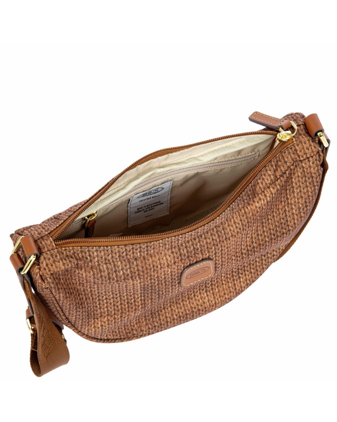  Bric's - Borsa a Tracolla Mezzaluna piccola in Nylon X-Bag