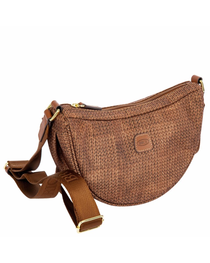  Bric's - Borsa a Tracolla Mezzaluna piccola in Nylon X-Bag