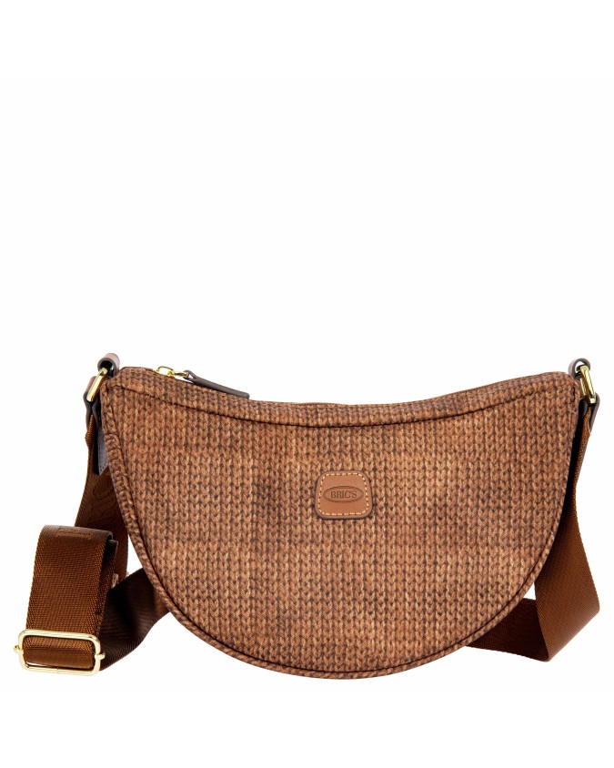  Bric's - Borsa a Tracolla Mezzaluna piccola in Nylon X-Bag