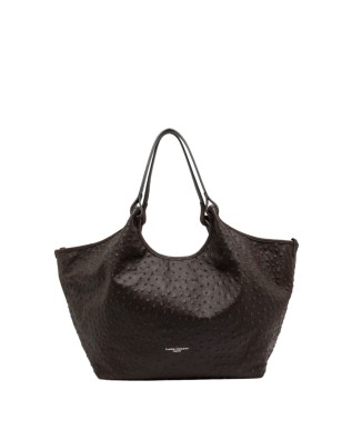 Gianni Chiarini - Large Dua ostrich-print leather shoulder bag 2