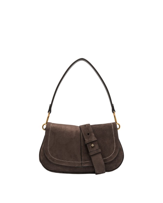  Gianni Chiarini - Borsa a spalla in pelle scamosciata con
