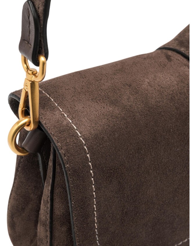  Gianni Chiarini - Borsa a spalla in pelle scamosciata con