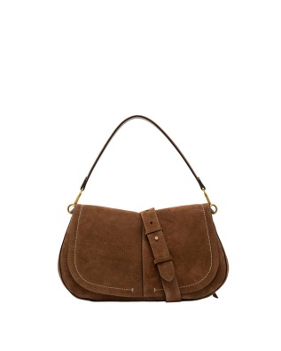  Gianni Chiarini - Borsa a spalla in pelle scamosciata con