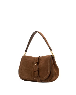  Gianni Chiarini - Borsa a spalla in pelle scamosciata con 2