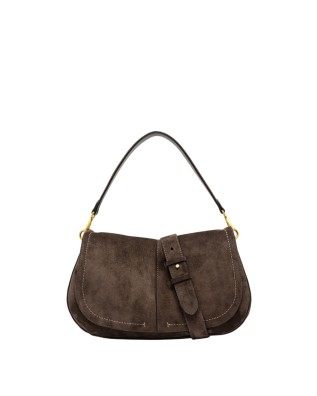  Gianni Chiarini - Borsa a spalla in pelle scamosciata con