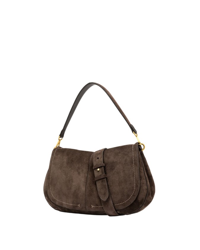  Gianni Chiarini - Borsa a spalla in pelle scamosciata con