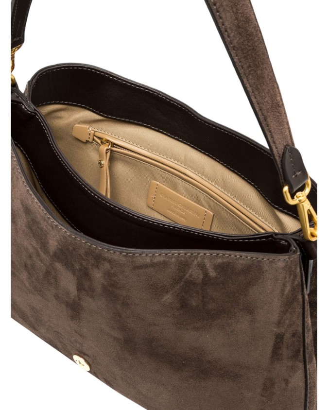 Gianni Chiarini - Borsa a spalla in pelle scamosciata con