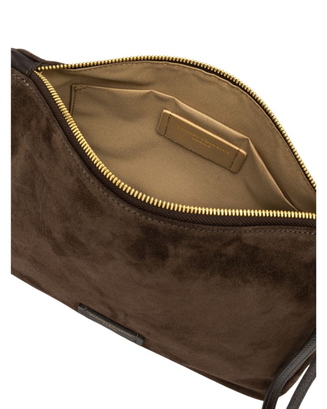  Gianni Chiarini - Pochette donna grande in pelle scamosciata