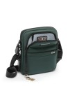 Tumi - Borsa a tracolla compatta in pelle in nylon balistico