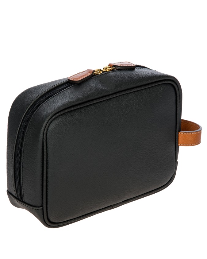  Bric's - Necessaire con Manico Laterale in Tessuto Goffrato