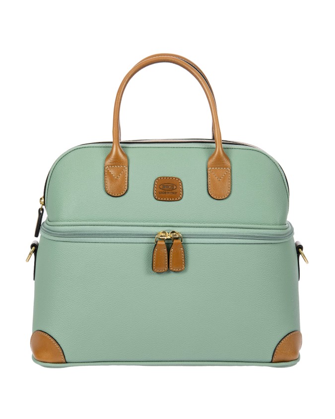  Bric's - Beauty Case con Doppio Manico e Tracolla in Tessuto