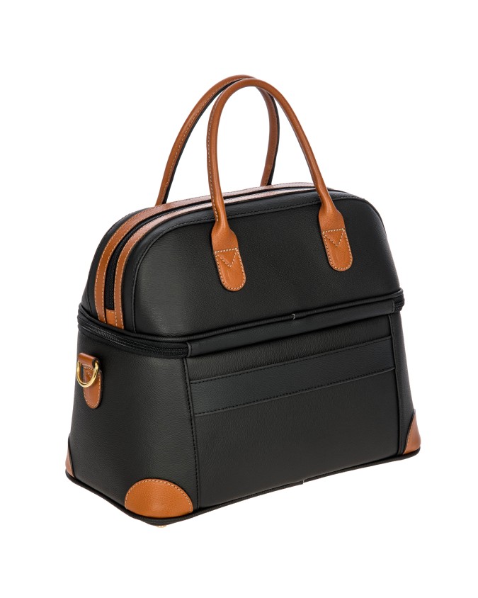  Bric's - Beauty Case con Doppio Manico e Tracolla in Tessuto