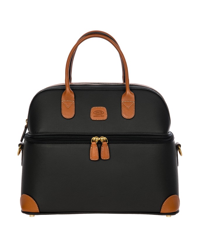  Bric's - Beauty Case con Doppio Manico e Tracolla in Tessuto