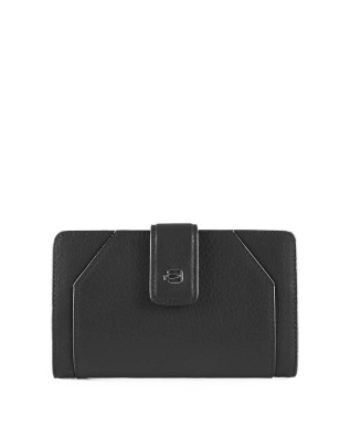  Piquadro - Portafoglio Donna in pelle con zip Muse - Nero