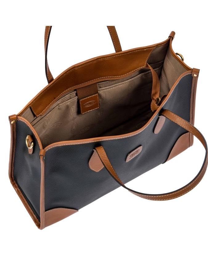  Bric's - Borsa Shopper in Tessuto Goffrato Opera Bag Tg. 