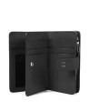  Piquadro - Portafoglio Donna in pelle con zip Muse - Nero