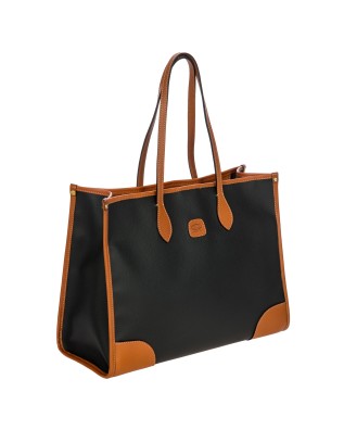  Bric's - Borsa Shopper in Tessuto Goffrato Opera Bag Tg.  2
