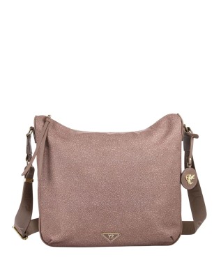 Ynot - Borsa hobo in tessuto ed ecopelle Tg. 