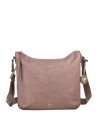  Ynot - Borsa hobo in tessuto ed ecopelle Tg. 