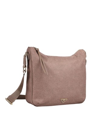  Ynot - Borsa hobo in tessuto ed ecopelle Tg.  2