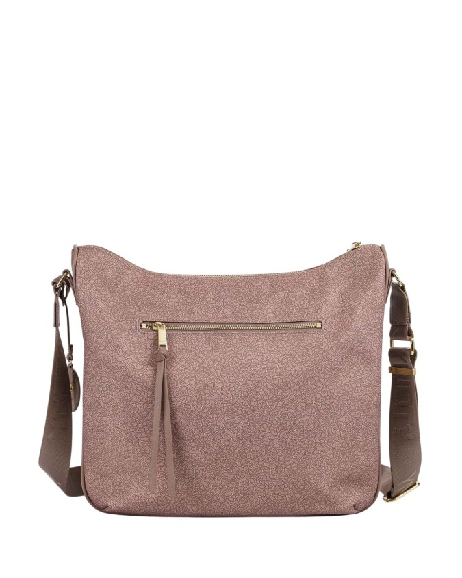  Ynot - Borsa hobo in tessuto ed ecopelle Tg. 