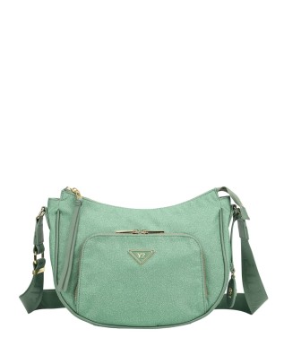 Ynot – Hobo-Tasche, Größe M, aus Stoff mit Logo und...