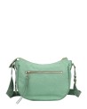  Ynot - Borsa Hobo Tg. M in tessuto logato ed ecopelle con