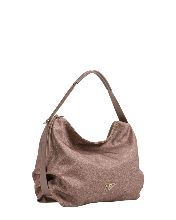  Ynot - Borsa a mano Tg. XL in tessuto logato ed ecopelle Cloud