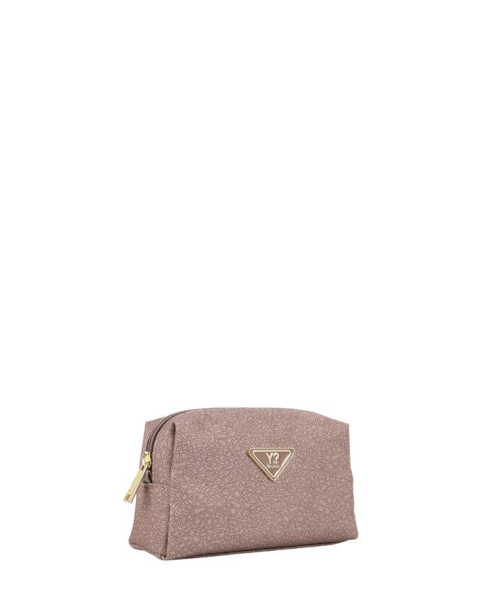  Ynot - Beauty case da viaggio in tessuto logato ed ecopelle